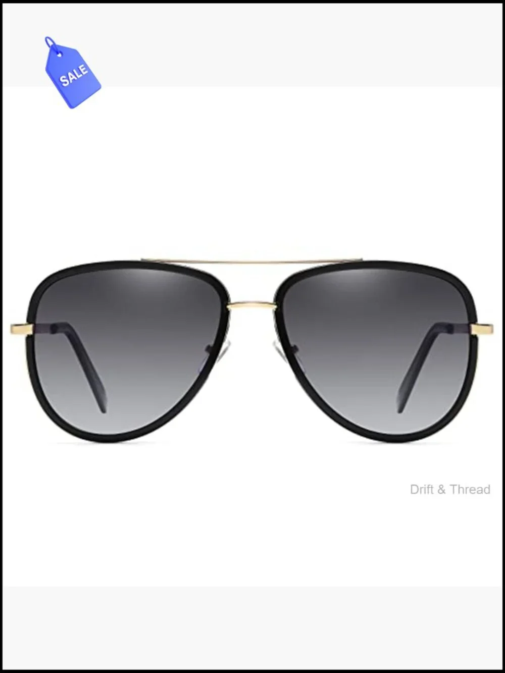 Polarized Aviator Sunglasses Metal Frame UV400 Anti-Glare Lightweight Driving